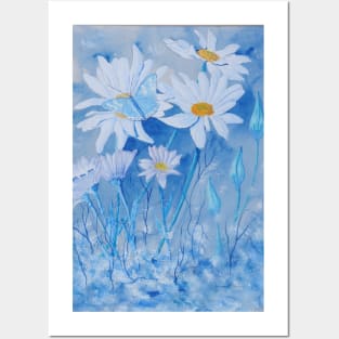 Butterfly on the Daisies Posters and Art